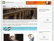 Tablet Screenshot of defensores.cl